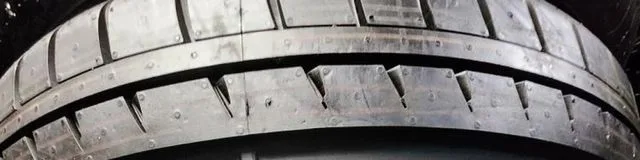 Close Lee Tire tread inspection view